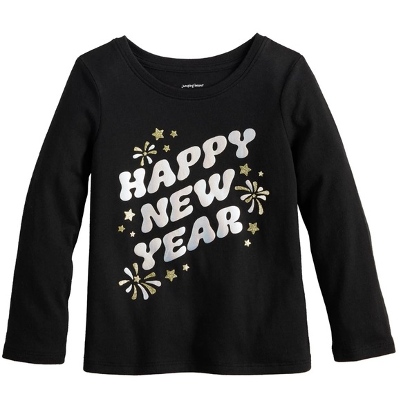 NWT Happy New Year Jumping Beans Long Sleeve Shirt 2T - Picture 1 of 4